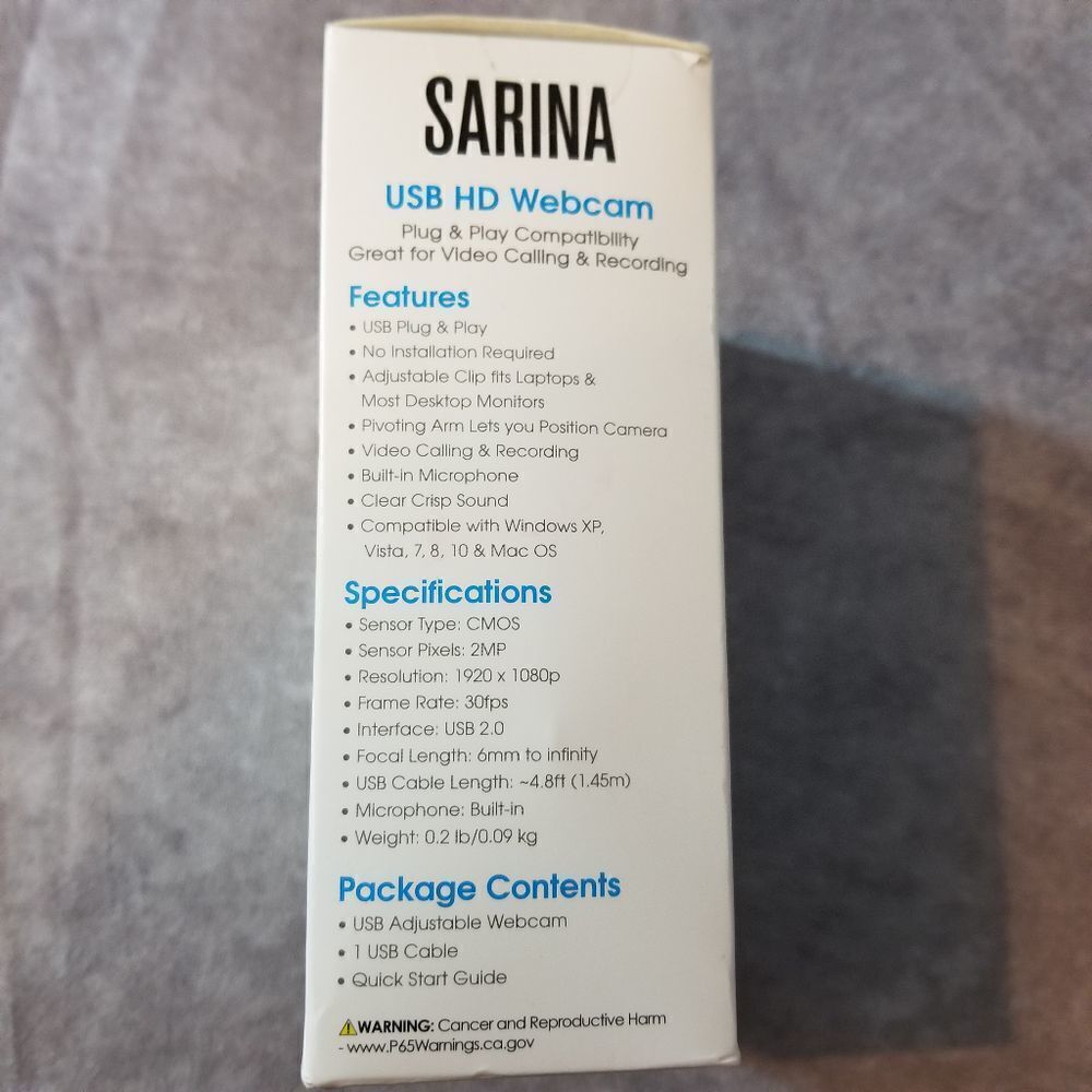 Sarina USB HD Webcam - Picture 3 of 5